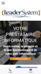 Mobile Screenshot of leader-system.fr