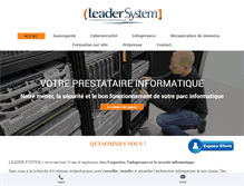 Tablet Screenshot of leader-system.fr